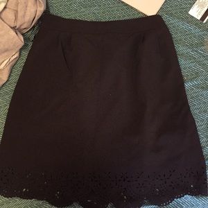 Professional black scallop skirt